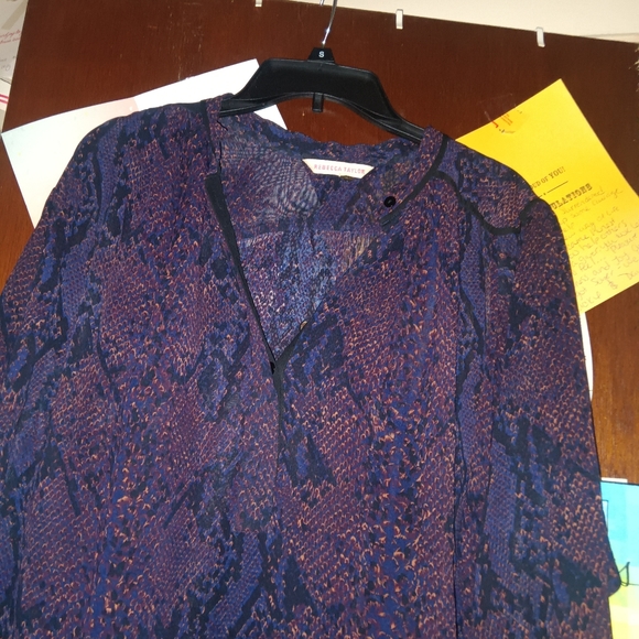 REBECCA TAYLOR Python Print Tunic Blouse/Dress - Picture 8 of 13